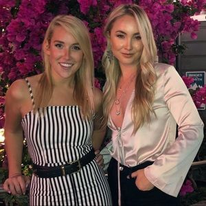 Never Fully Dressed satin tie front top